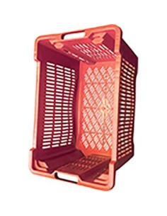 CASSA ORTOFRUTTA SALVASPAZIO ICS HDPE APERTA CM 52X42 H.CM 29 (245)
