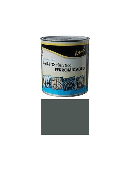 SMALTO FERROMICACEO A SOLVENTE HAND GRIGIO MEDIO ML 750