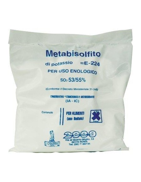 METABISOLFITO POTASSICO ENOLOGICO E224 GR 100