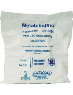 METABISOLFITO POTASSICO ENOLOGICO E224 GR 250