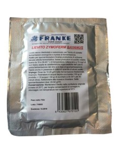 LIEVITO ENOLOGICO ZYMOFERM BAYANUS FRANKE GR 75
