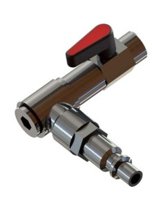 RUBINETTO A LEVA X IMPUGNATURA AC MINELLI OTTONE NICHELATO GIREVOLE ATTACCO RAPIDO