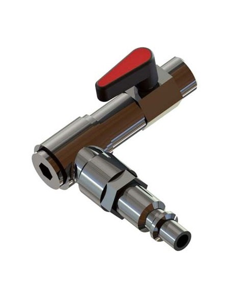 RUBINETTO A LEVA X IMPUGNATURA AC MINELLI OTTONE NICHELATO GIREVOLE ATTACCO RAPIDO