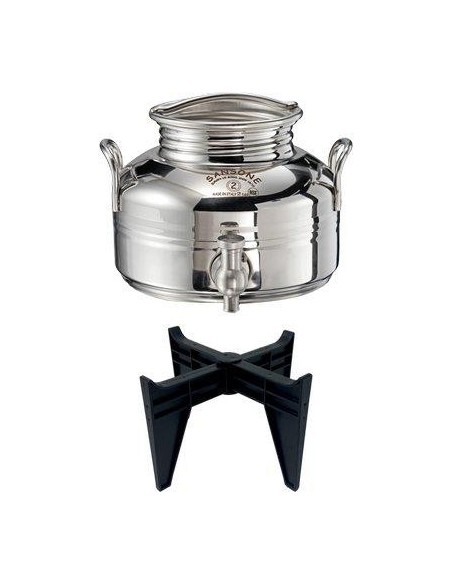 MINI FUSTINO SALDATO GIOIELLO SANSONE INOX 18/10 LT 2