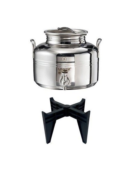 MINI FUSTINO SALDATO GIOIELLO SANSONE INOX 18/10 LT 5