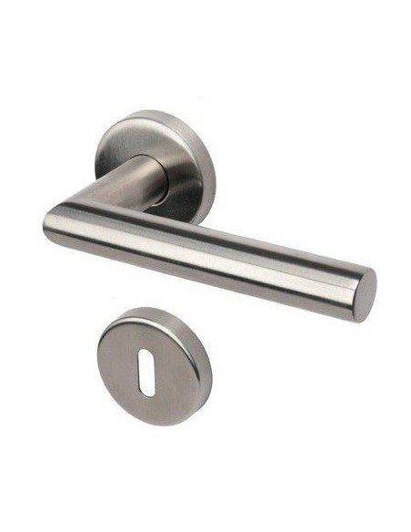 MANIGLIA NOVANTA ROSETTA FORO PATENT COTTALI ACCIAIO INOX SATINATO CF - PZ 2