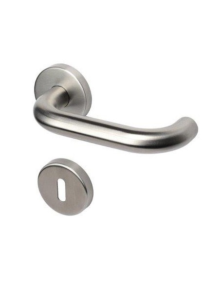 MANIGLIA OLARIX ROSETTA FORO PATENT COTTALI ACCIAIO INOX SATINATO CF - PZ 2