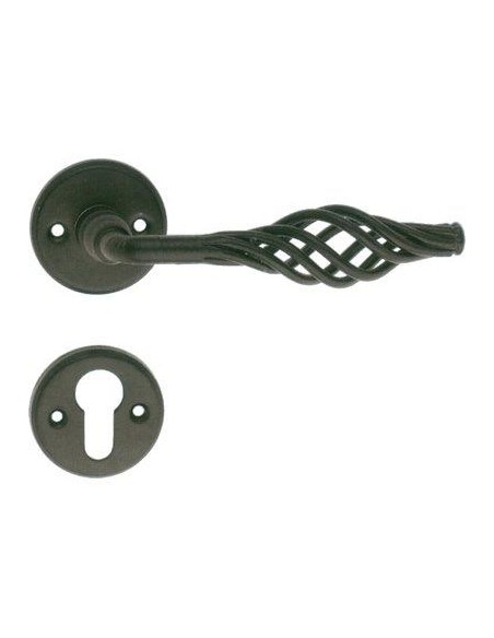 MANIGLIA BASKET ROSETTA FORO SAGOMATO COTTALI VERN NERA Q8 CF - PZ 2