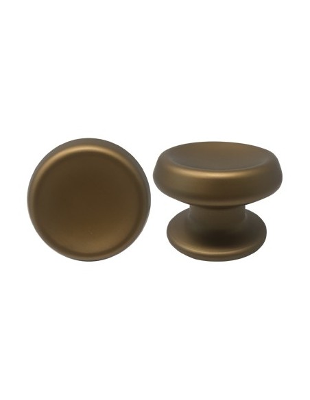 POMOLO X PORTONE 166 SAGUATTI ALLUMINIO BRONZO SATINATO D.MM 80 BASE D.MM 70