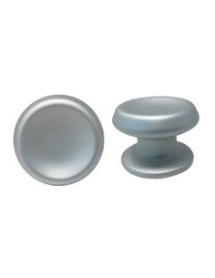 POMOLO X PORTONE 166 SAGUATTI ALLUMINIO ARGENTO SATINATO D.MM 80 BASE D.MM 70