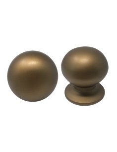 POMOLO X PORTONE 169 SAGUATTI ALLUMINIO BRONZO SATINATO D.MM 70 BASE D.MM 60