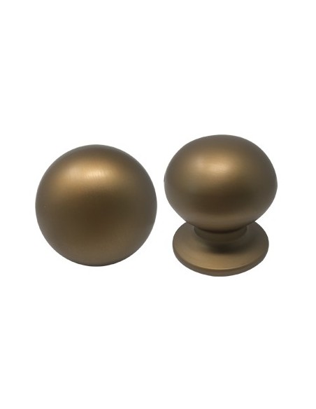 POMOLO X PORTONE 169 SAGUATTI ALLUMINIO BRONZO SATINATO D.MM 70 BASE D.MM 60