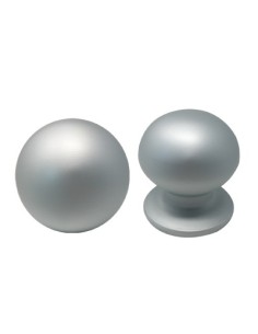 POMOLO X PORTONE 169 SAGUATTI ALLUMINIO ARGENTO SATINATO D.MM 70 BASE D.MM 60