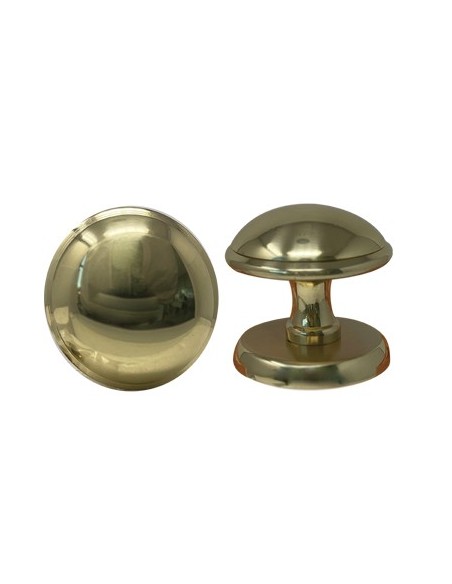 POMOLO X PORTONE GIADA  OTTONE ORO LUCIDO D.MM 70 BASE D.MM 70