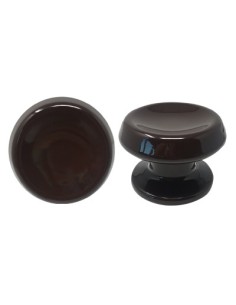 POMOLO X PORTONE 866 SAGUATTI ALLUMINIO MARRONE RAL 8017 D.MM 80 BASE D.MM 70