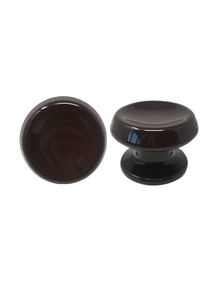 POMOLO X PORTONE 866 SAGUATTI ALLUMINIO MARRONE RAL 8017 D.MM 80 BASE D.MM 70