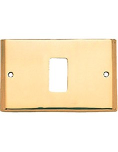 PLACCA COPRIFRUTTI COTTALI OTTONE POSTI 1 MM 125X74 MAGIC/VENUS