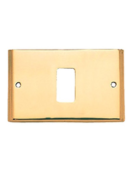 PLACCA COPRIFRUTTI COTTALI OTTONE POSTI 1 MM 125X74 MAGIC/VENUS