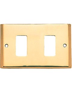 PLACCA COPRIFRUTTI COTTALI OTTONE POSTI 2 MM 125X74 MAGIC/VENUS