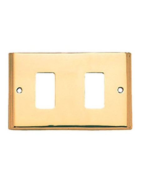 PLACCA COPRIFRUTTI COTTALI OTTONE POSTI 2 MM 125X74 MAGIC/VENUS