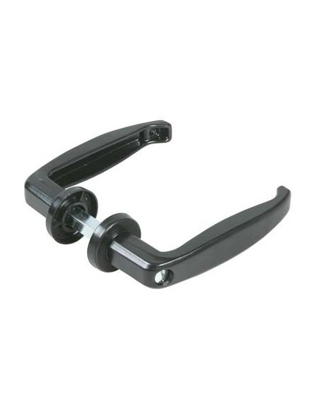 MANIGLIE X PORTA METALLO 355 COMBI ZAMA VERN NERA VITE IN TESTA MM 25/33 Q8