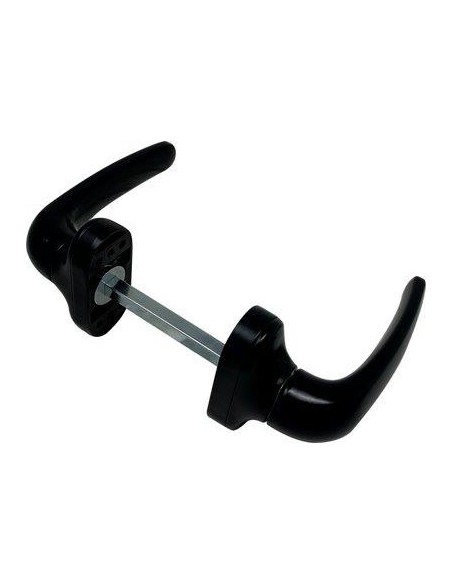 MANIGLIE X PORTA METALLO TOP ALLUMINIO VERN NERA Q8