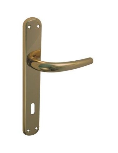 MANIGLIA TORINO OTTONE FORO PATENT ZAMA OTTONE LUCIDO Q8 I.MM 90 CF - PZ 2