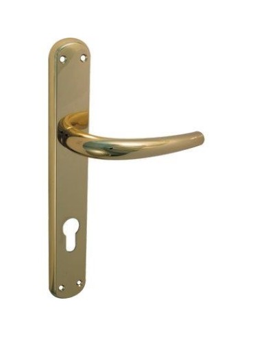 MANIGLIA TORINO OTTONE FORO SAGOMATO ZAMA OTTONE LUCIDO Q8 I.MM 90 CF - PZ 2