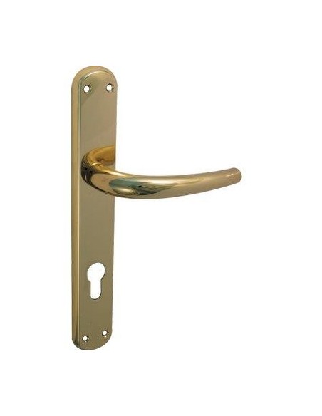 MANIGLIA TORINO OTTONE FORO SAGOMATO ZAMA OTTONE LUCIDO Q8 I.MM 90 CF - PZ 2