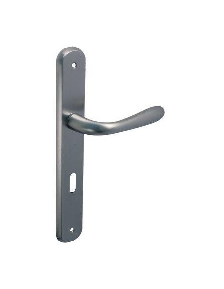 MANIGLIA GOCCIA CROMO PLACCA FORO PATENT ZAMA CROMO SATINATA Q8 I.MM 70 CF - PZ 2