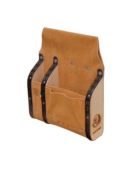 BORSA CARPENTIERE LUSSO CROSTA BOVINA DIVISORI LEGNO