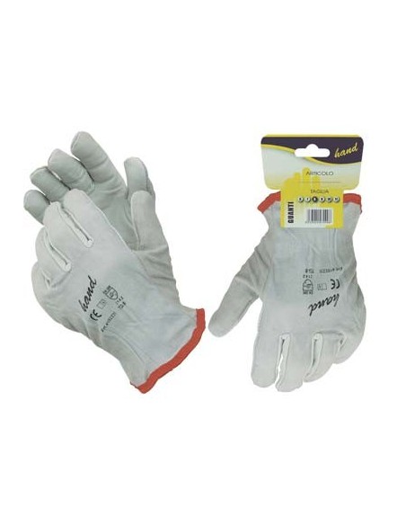 GUANTO FIORE BOVINO HAND BIANCO DORSO CROSTA 11