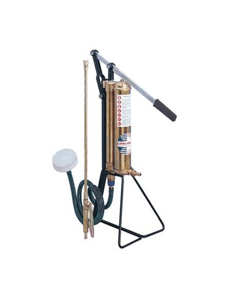 POMPA MANUALE X PITTORE VULCANO DAL DEGAN OTTONE AUTOADESCANTE SU TREPPIEDI