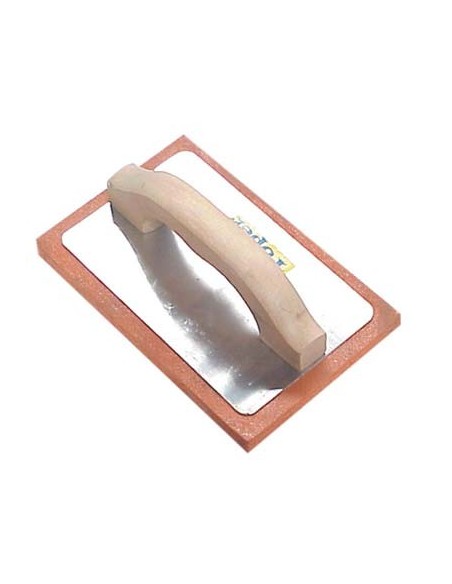 FRATTONE GOMMA ARANCIO BASE LEGNO/ALLUMINIO S. H.MM 18 MM 215X135