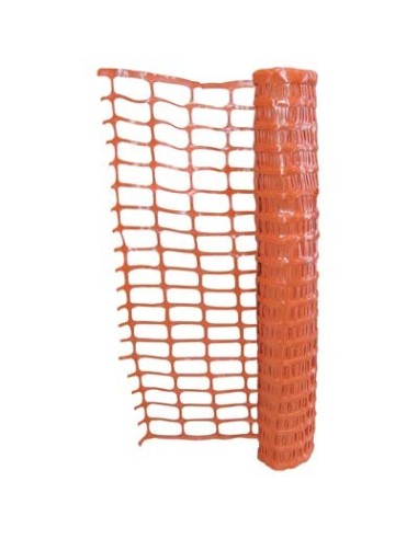 RETE PROTEZIONE CANTIERE ARANCIO HAND PE GR/MQ 140 H.CM 100 ML 50 + POLIECO