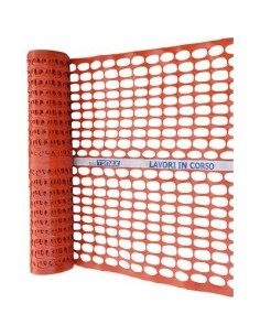 RETE PROTEZIONE CANTIERE LAVORI IN CORSO TENAX GR 150/MQ H.CM 120 ML 50