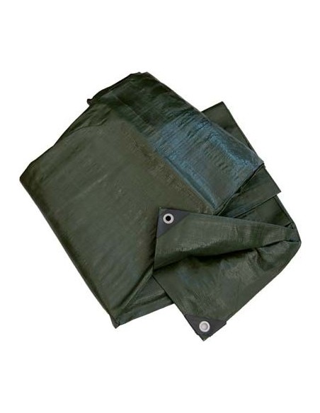 TELONE OCCHIELLATO PE PESANTE VERDE HAND GR/MQ 180 MT 8X10