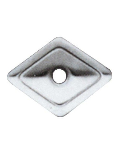 RONDELLA TIRAFONDO ROMBOIDALE ZINCATA MM 27X27 FORO MM 6,5 CF - PZ 100