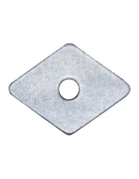 RONDELLA TIRAFONDO ROMBOIDALE PPL MM 27X27 FORO MM 6,0 CF - PZ 100