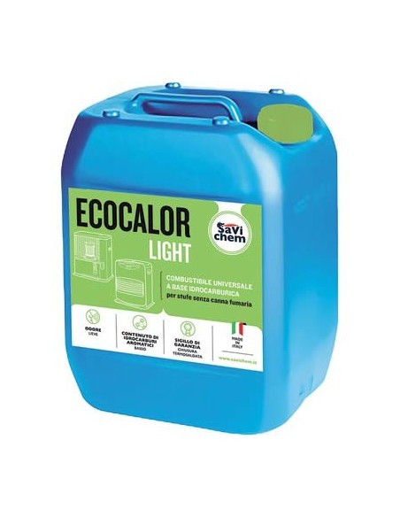 COMBUSTIBILE STUFA RADIANTE LIGHT ECOCALOR TAPPO VERDE LT 18