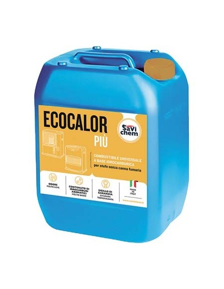 COMBUSTIBILE STUFA RADIANTE PIU ECOCALOR TAPPO GIALLO LT 18