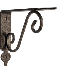 REGGIMENSOLA TOSCANIA BOLIS ACCIAIO VERNICIATO NERO/RAME MM 140X110