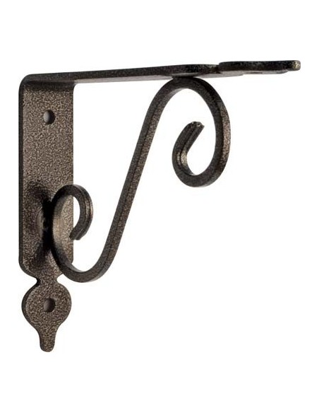 REGGIMENSOLA TOSCANIA BOLIS ACCIAIO VERNICIATO NERO/RAME MM 140X110