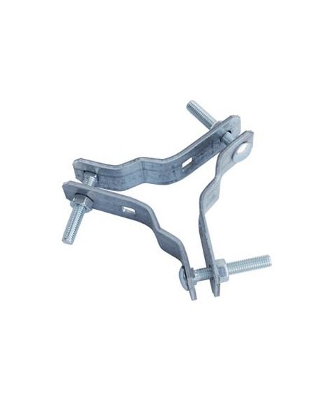 RALLA TRIS CONTROVENTATURA ANTENNA ACCIAIO ZINCATO PALO MM 25/50 CM 8,5X8,5