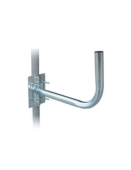 SUPPORTO X ANTENNA A PARABOLA ACCIAIO ZINCATO PIASTRA CM 14X12,5 CM 45X25