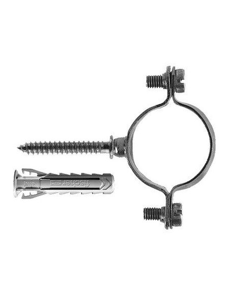 COLLARE TUBO CZV FISCHER ACCIAIO ZINC MM18/19 VITE+TASSELLO SX6 PL CF - PZ 10