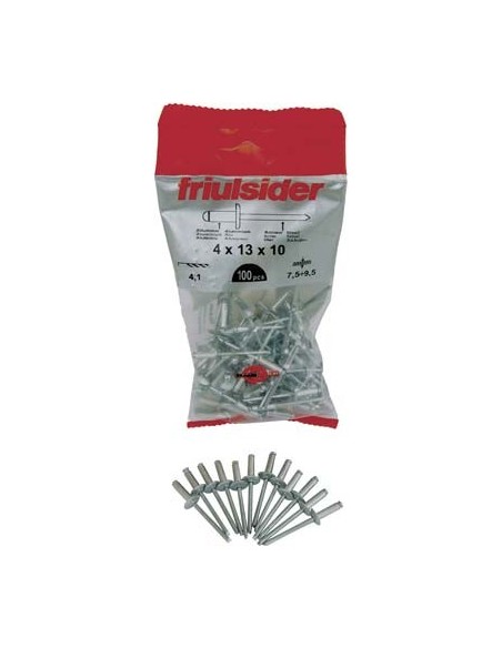 RIVETTO A STRAPPO ALLUMINIO TESTA LARGA FRIULSIDER MM 4,8X14 TESTA MM 14 CF - PZ 50