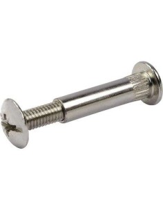 VITE GIUNZIONE MOBILI CANNOCCHIALE ACCIAIO NICHELATO MM 8 VITE M 6 MM 38/52