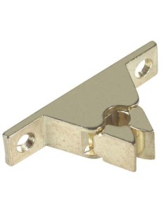 FERMAPORTA A PINZA OTTONE LUCIDO MM 60X14 H.MM 30