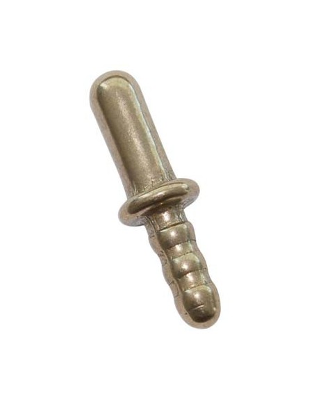 INCONTRO FERMAPORTA A PINZA A PIOMBARE MM 14X45 OTTONE BRONZATO